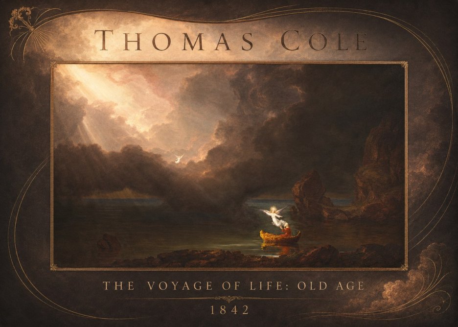 Thomas Cole The Voyage of Life: Old Age II No2 - Juliste
