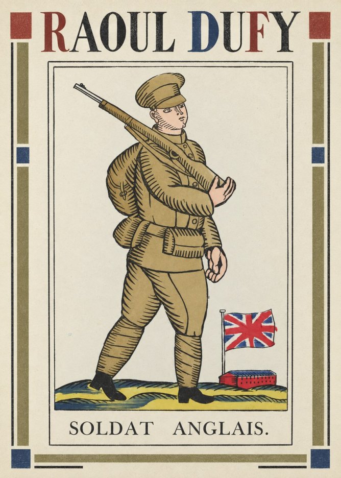 Raoul Dufy Soldat Anglais. No1 - Juliste