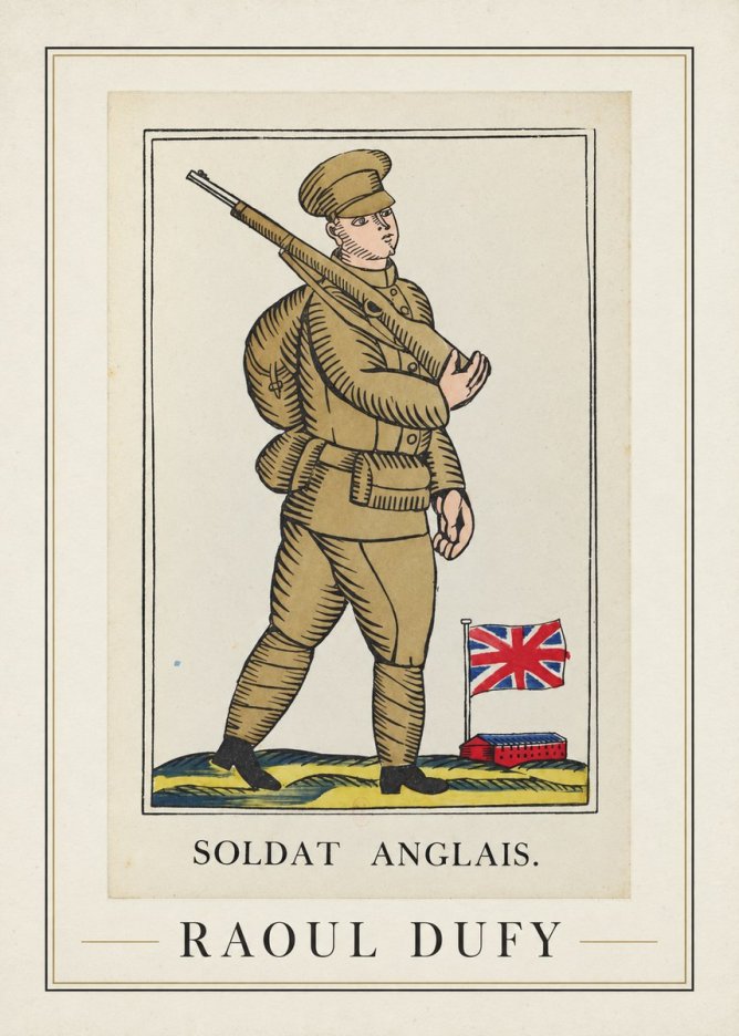 Raoul Dufy Soldat Anglais. No5 - Juliste