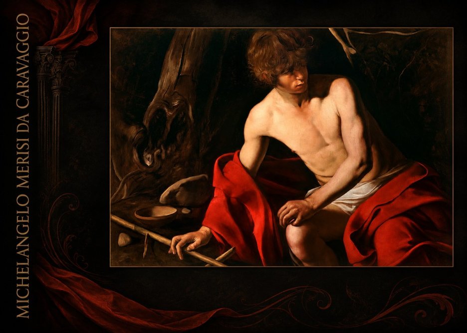 Michelangelo Merisi da Caravaggio John the Baptist (Youth with a Ram) No3 - Juliste
