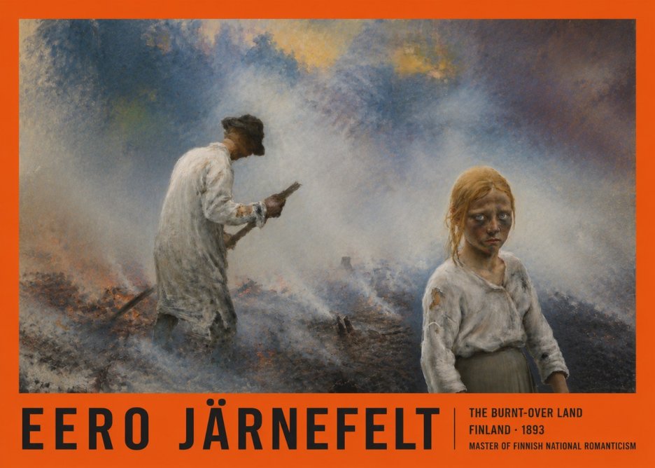 Eero Järnefelt The Burnt-over Land No4 - Juliste