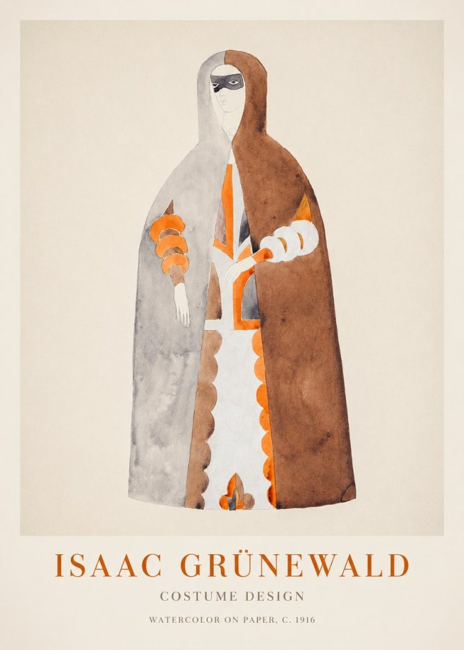 Isaac Grünewald Costume Design VI No1 - Juliste