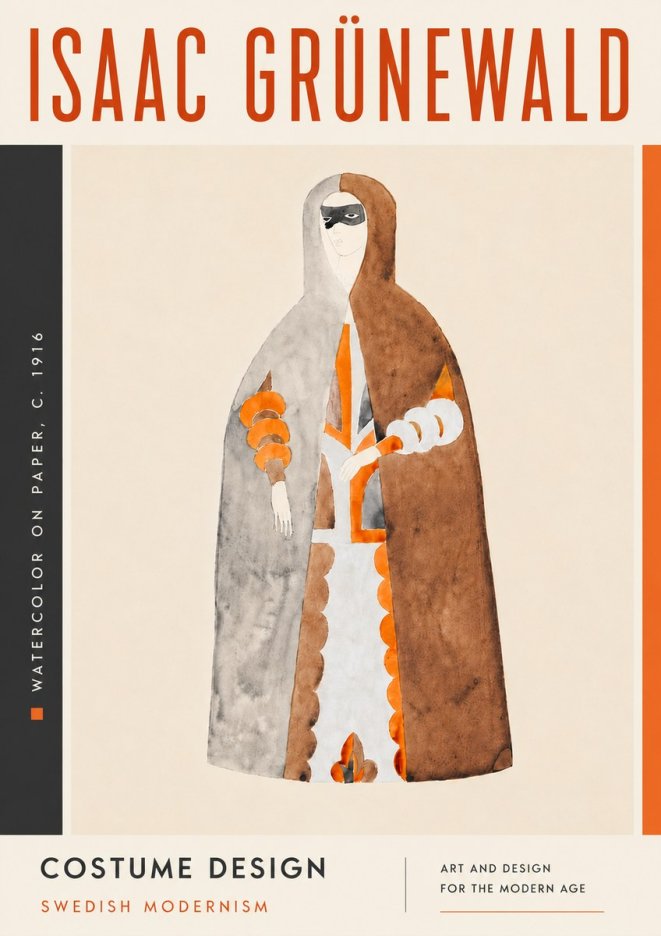 Isaac Grünewald Costume Design VI No6 - Juliste