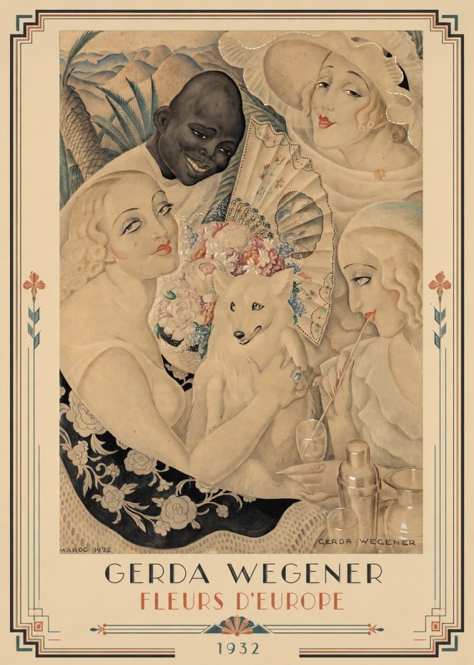 Gerda Wegener Fleurs D'europe No1 - Juliste
