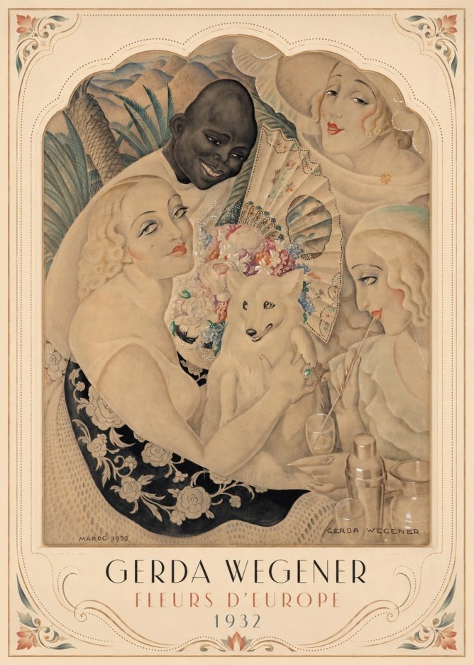 Gerda Wegener Fleurs D'europe No3 - Juliste
