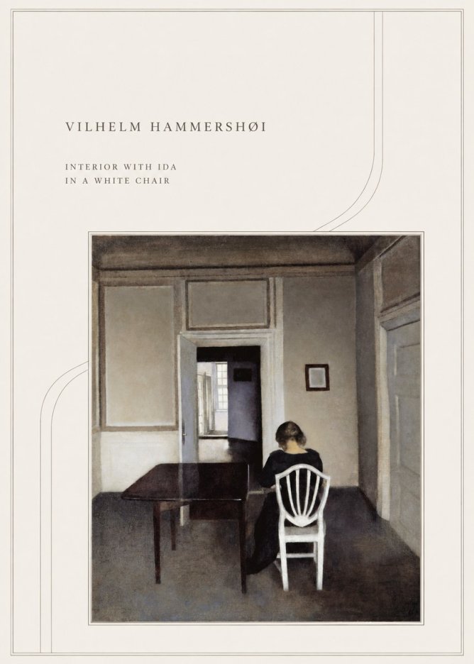 Vilhelm Hammershøi Interior with Ida in a White Chair No4 - Juliste