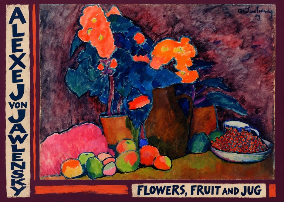 Alexej von Jawlensky Flowers, Fruit and Jug No2 - Juliste