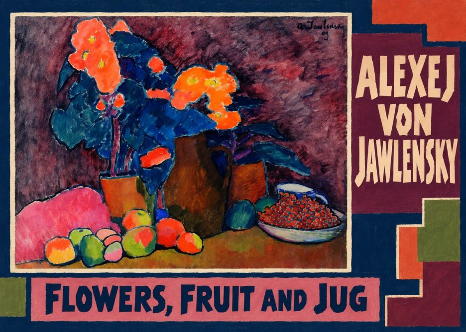 Alexej von Jawlensky Flowers, Fruit and Jug No3 - Juliste