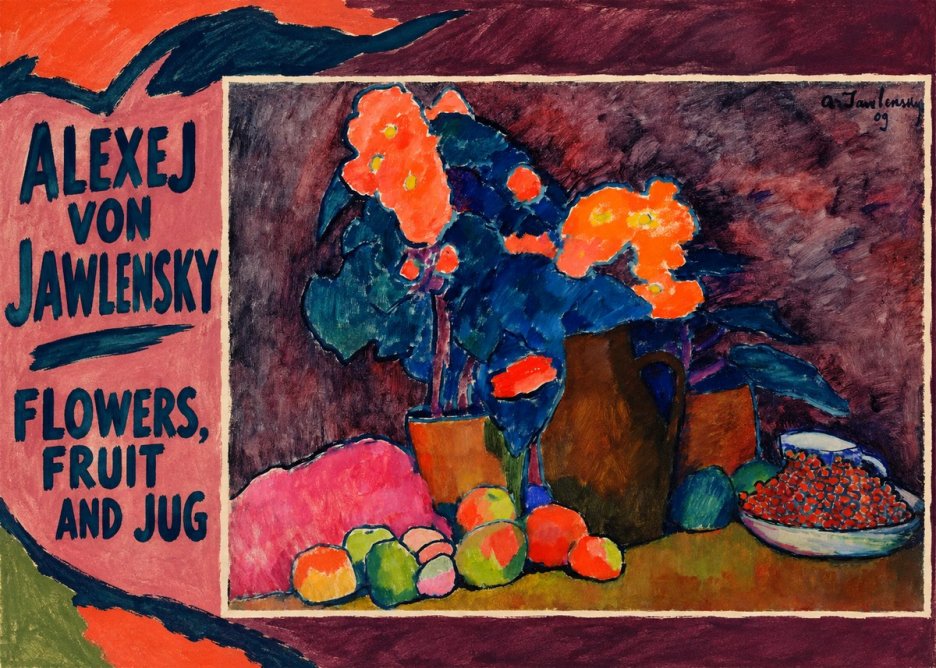 Alexej von Jawlensky Flowers, Fruit and Jug No5 - Juliste