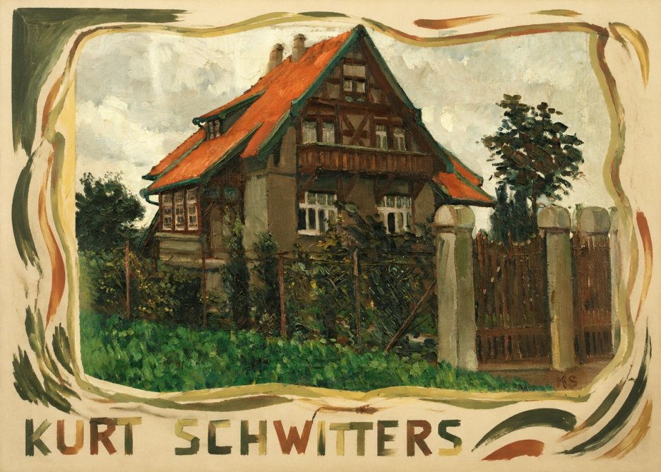 Kurt Schwitters The House on Berggasse No3 - Juliste