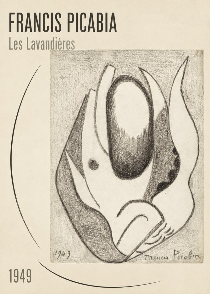 Francis Picabia Les Lavandières No2 - Juliste