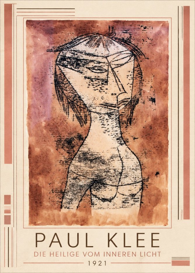 Paul Klee Die Heilige Vom Inneren Licht II No1 - Juliste