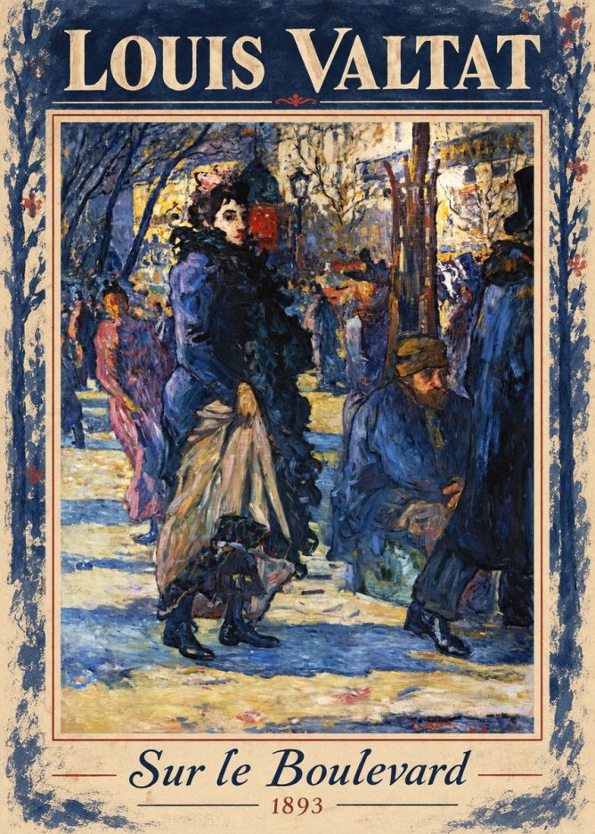 Louis Valtat Sur Le Boulevard No1 - Juliste