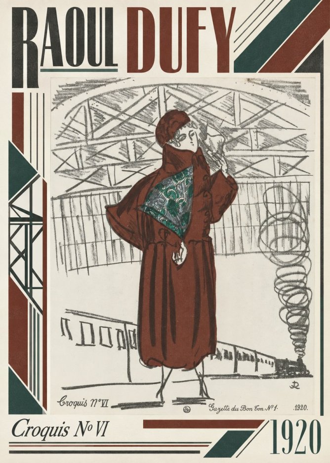 Raoul Dufy Croquis No Vi No3 - Juliste