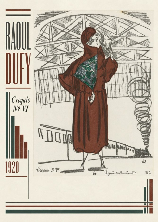 Raoul Dufy Croquis No Vi No5 - Juliste