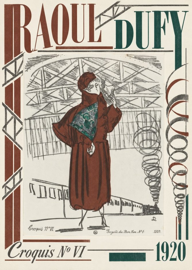 Raoul Dufy Croquis No Vi No6 - Juliste