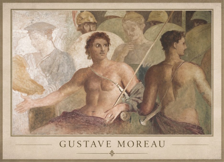 Gustave Moreau Les Prétendants No1 - Juliste