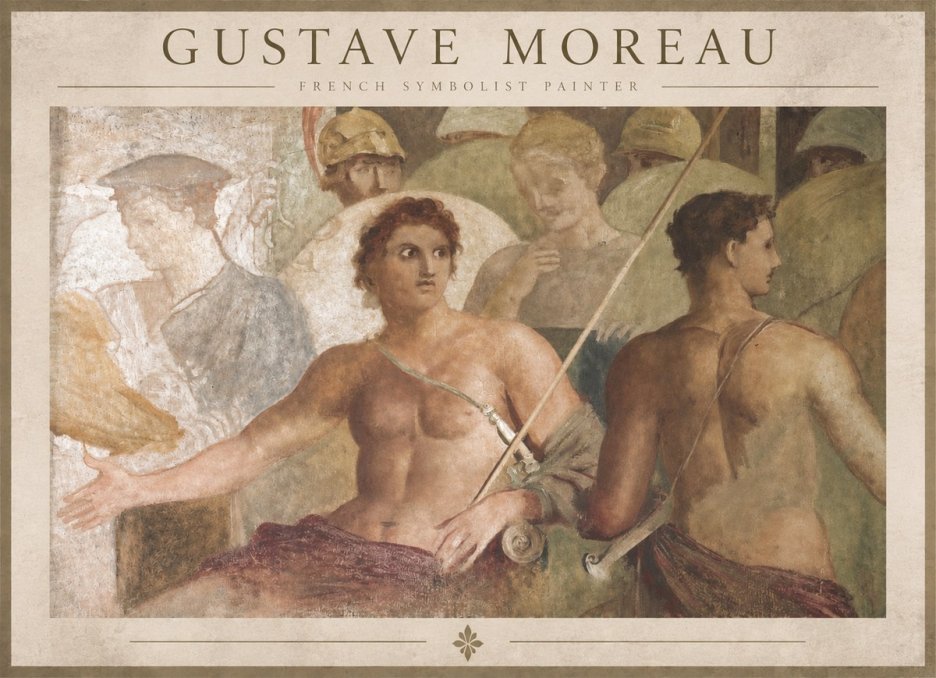 Gustave Moreau Les Prétendants No2 - Juliste