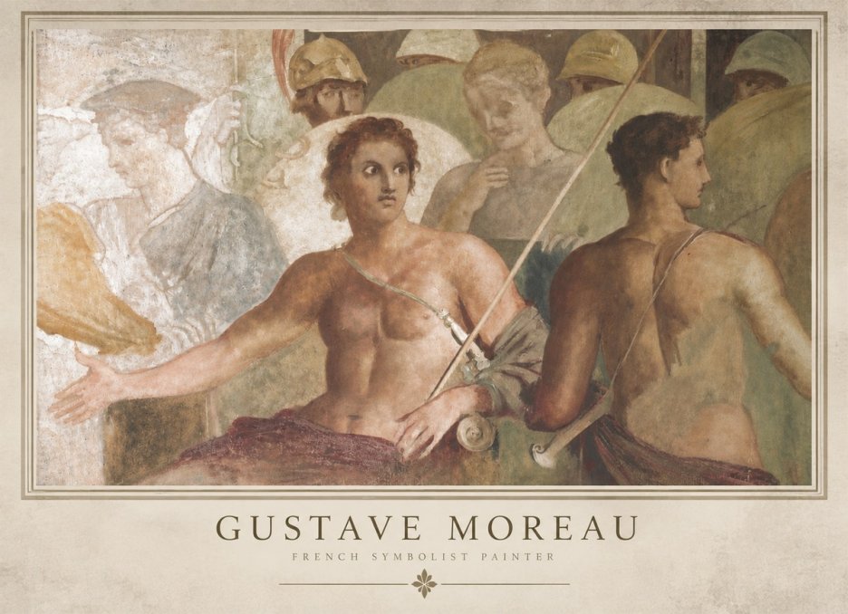 Gustave Moreau Les Prétendants No3 - Juliste