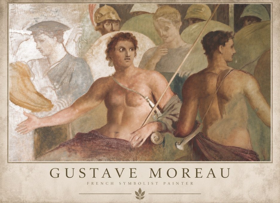 Gustave Moreau Les Prétendants No5 - Juliste