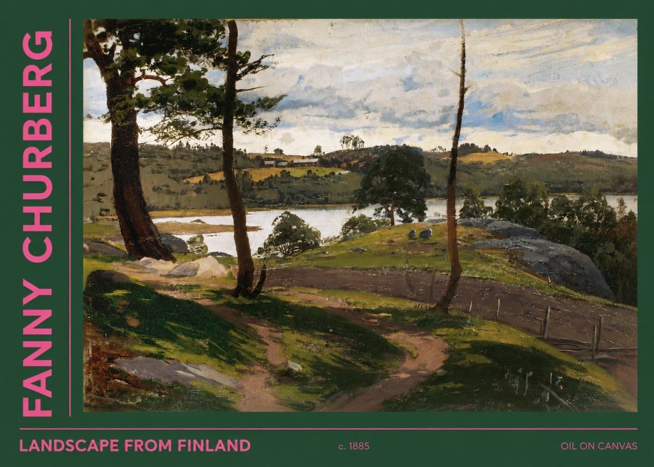 Fanny Churberg Landscape from Finland No2 - Juliste