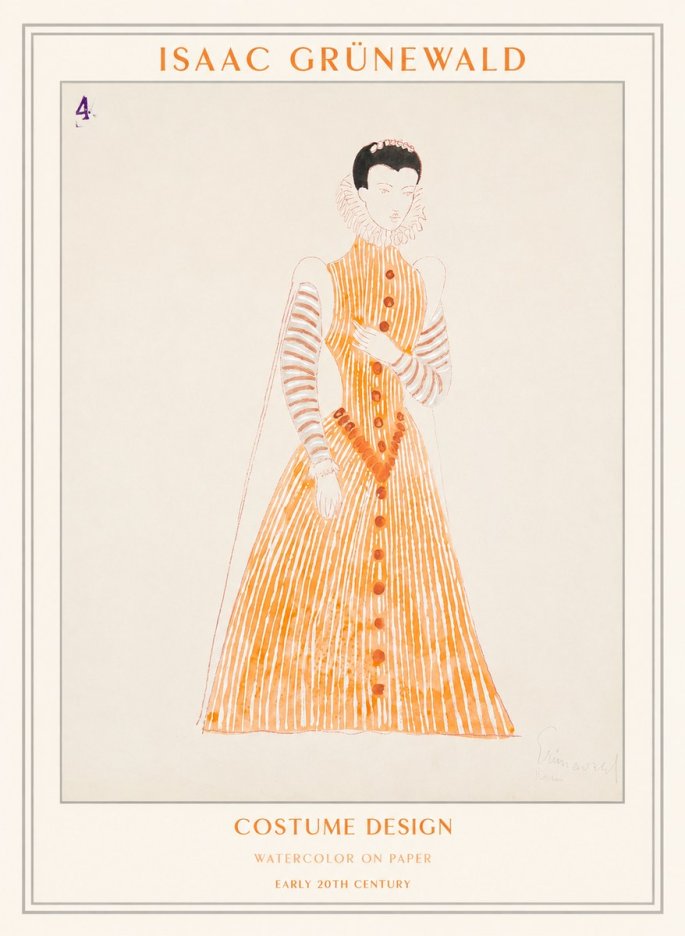 Isaac Grünewald Costume Design VII No1 - Juliste