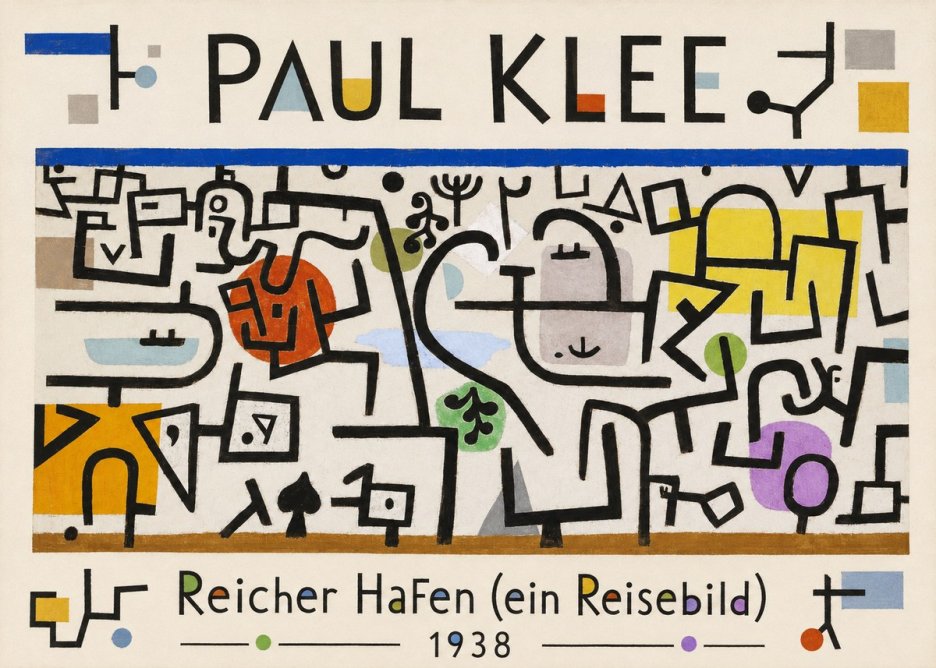 Paul Klee Reicher Hafen (Ein Reisebild) II No1 - Juliste