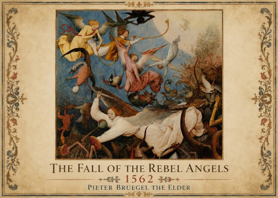 Pieter Bruegel The Fall of the Rebel Angels II No1 - Juliste