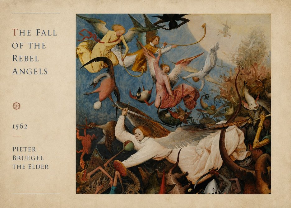 Pieter Bruegel The Fall of the Rebel Angels II No4 - Juliste