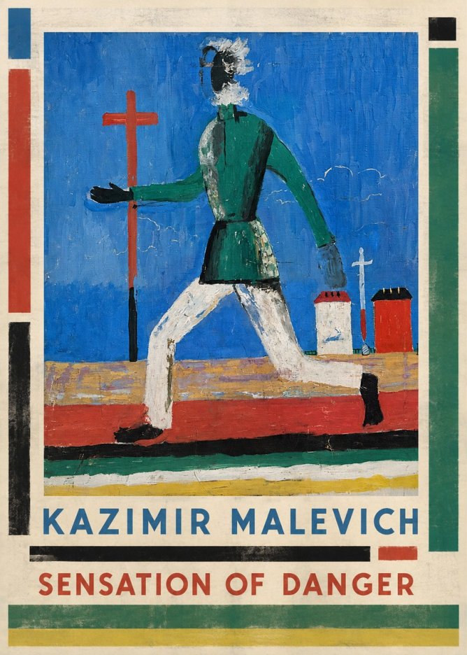 Kazimir Malevich Sensation of Danger No1 - Juliste