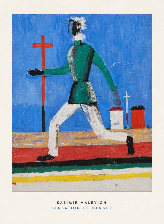 Kazimir Malevich Sensation of Danger No6 - Juliste