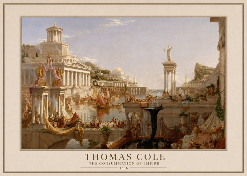 Thomas Cole The Consummation of Empire No4 - Juliste