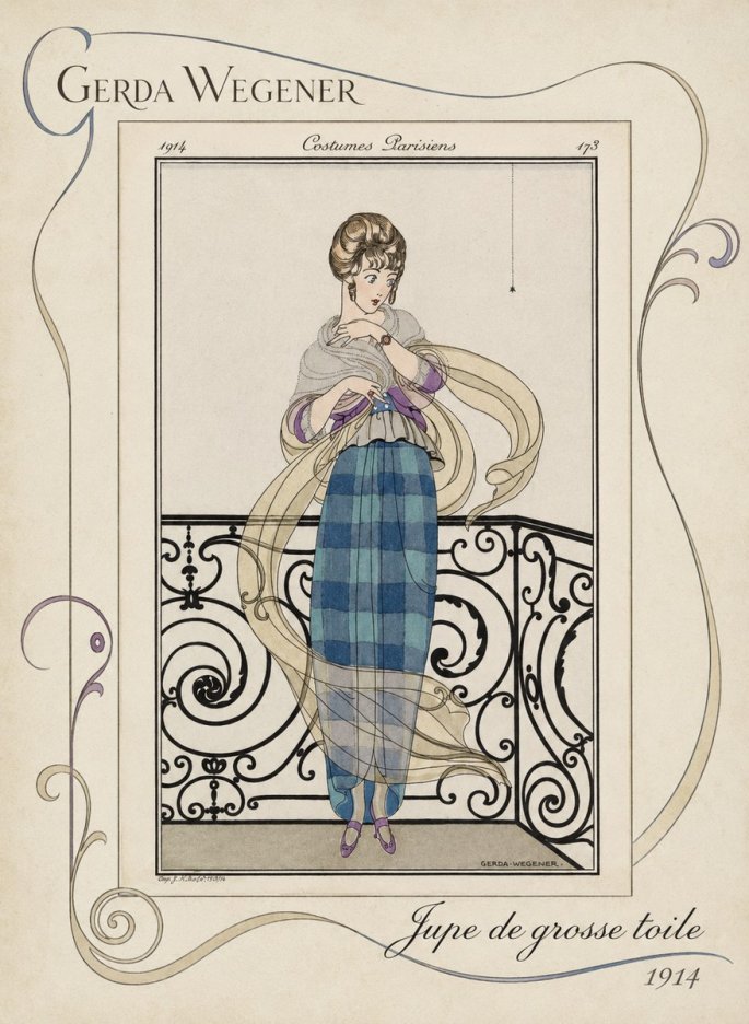 Gerda Wegener Jupe De Grosse Toile No3 - Juliste