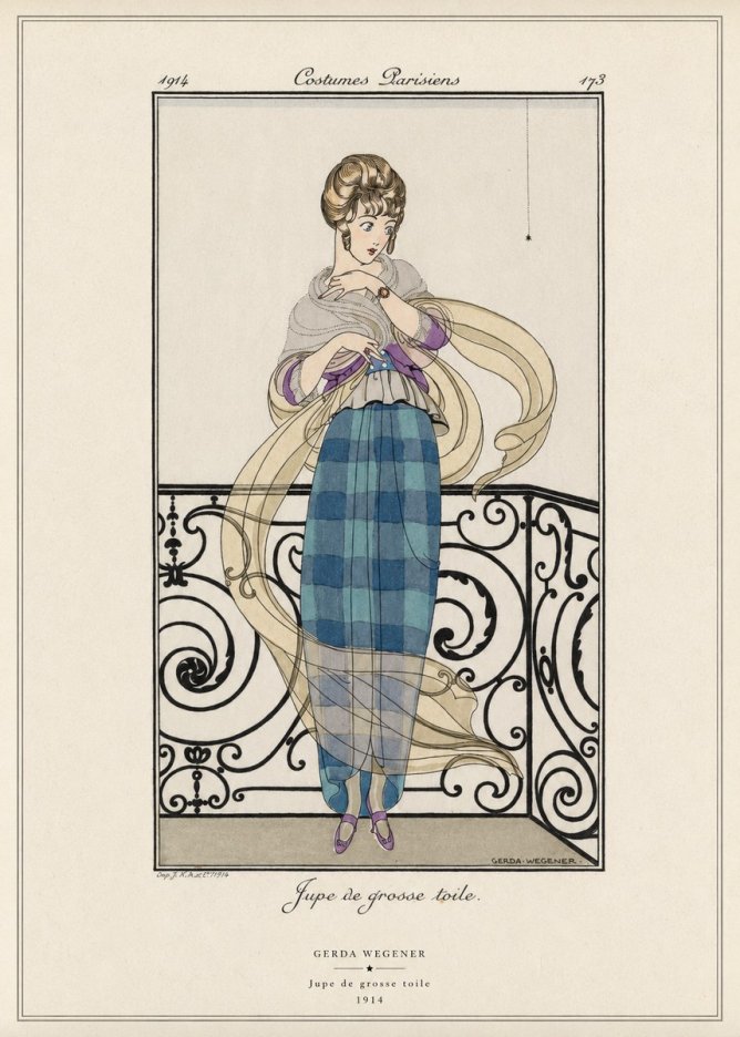 Gerda Wegener Jupe De Grosse Toile No6 - Juliste