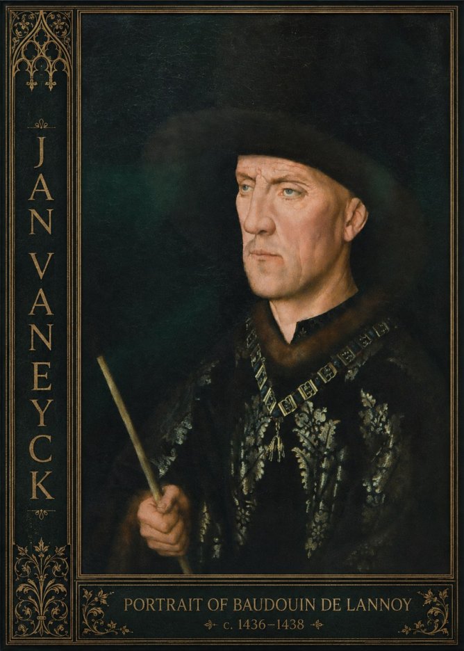 Jan van Eyck Portrait of Baudouin De Lannoy No2 - Juliste