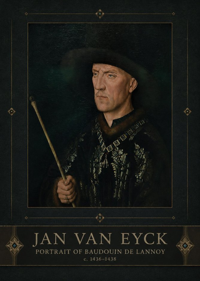 Jan van Eyck Portrait of Baudouin De Lannoy No3 - Juliste