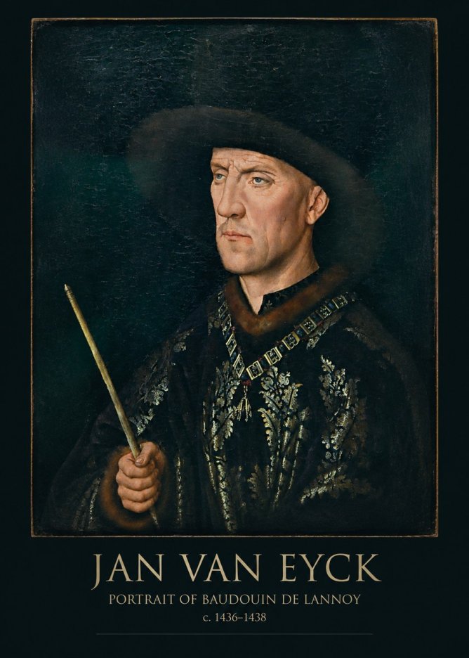 Jan van Eyck Portrait of Baudouin De Lannoy No5 - Juliste