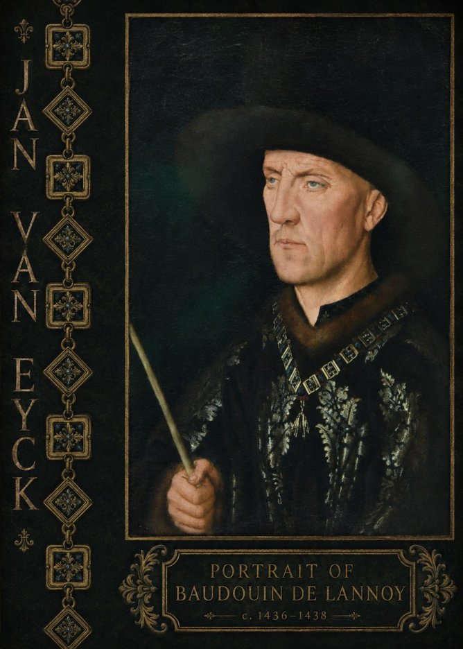 Jan van Eyck Portrait of Baudouin De Lannoy No6 - Juliste