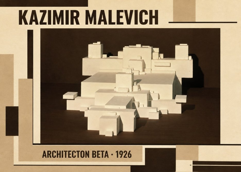 Kazimir Malevich Architecton Beta No2 - Juliste