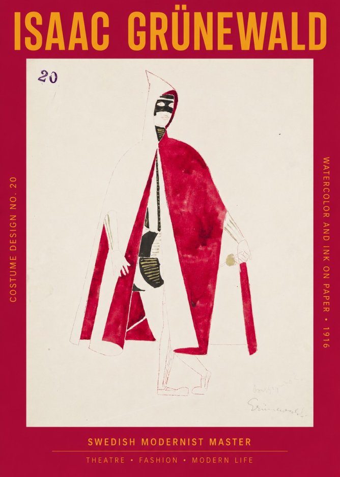 Isaac Grünewald Costume Design No. 20 No2 - Juliste