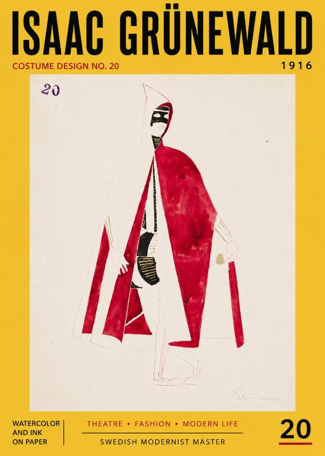 Isaac Grünewald Costume Design No. 20 No5 - Juliste