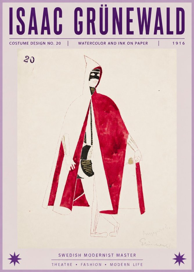 Isaac Grünewald Costume Design No. 20 No6 - Juliste
