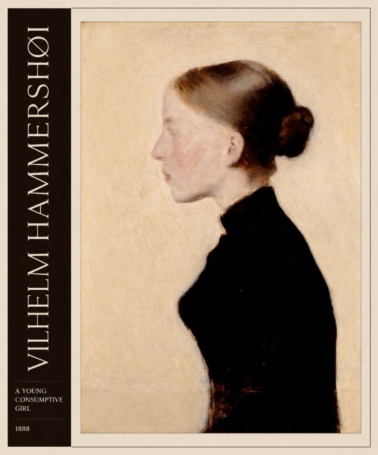 Vilhelm Hammershøi A Young Consumptive Girl No2 - Juliste