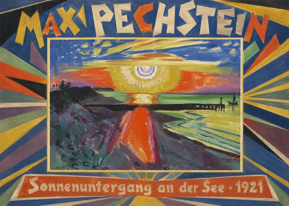 Max Pechstein Sonnenuntergang an Der See No1 - Juliste