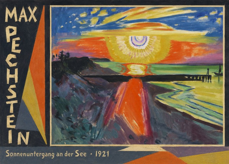Max Pechstein Sonnenuntergang an Der See No2 - Juliste