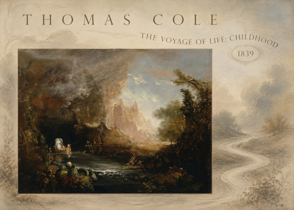 Thomas Cole The Voyage of Life: Childhood II No5 - Juliste