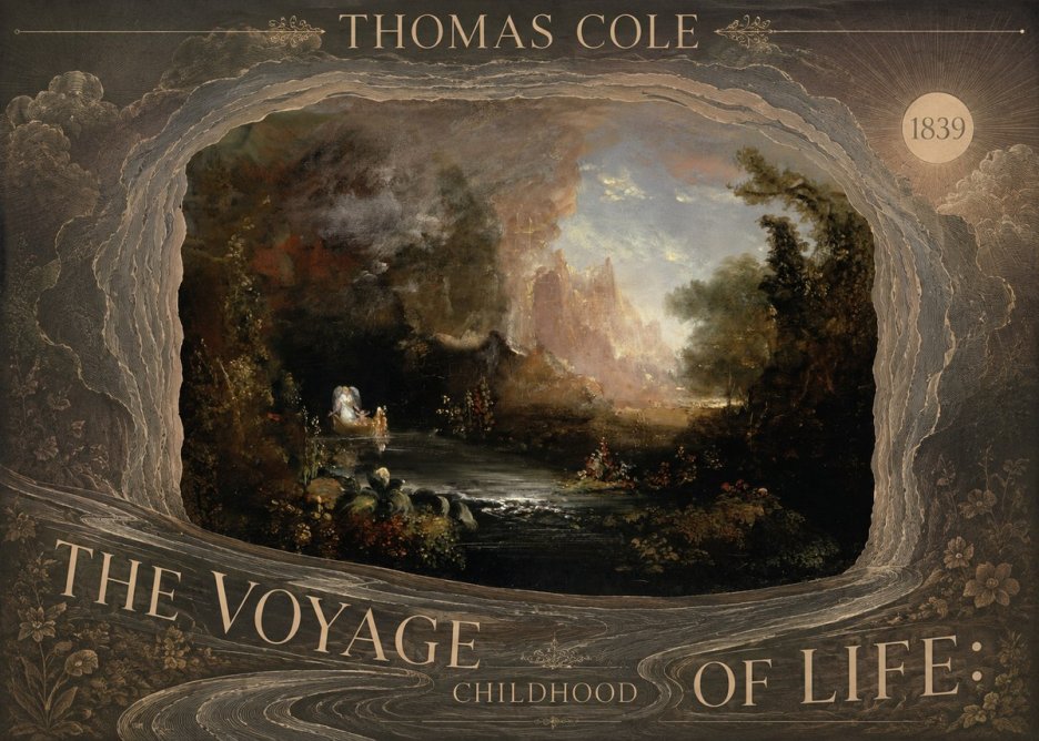 Thomas Cole The Voyage of Life: Childhood II No6 - Juliste