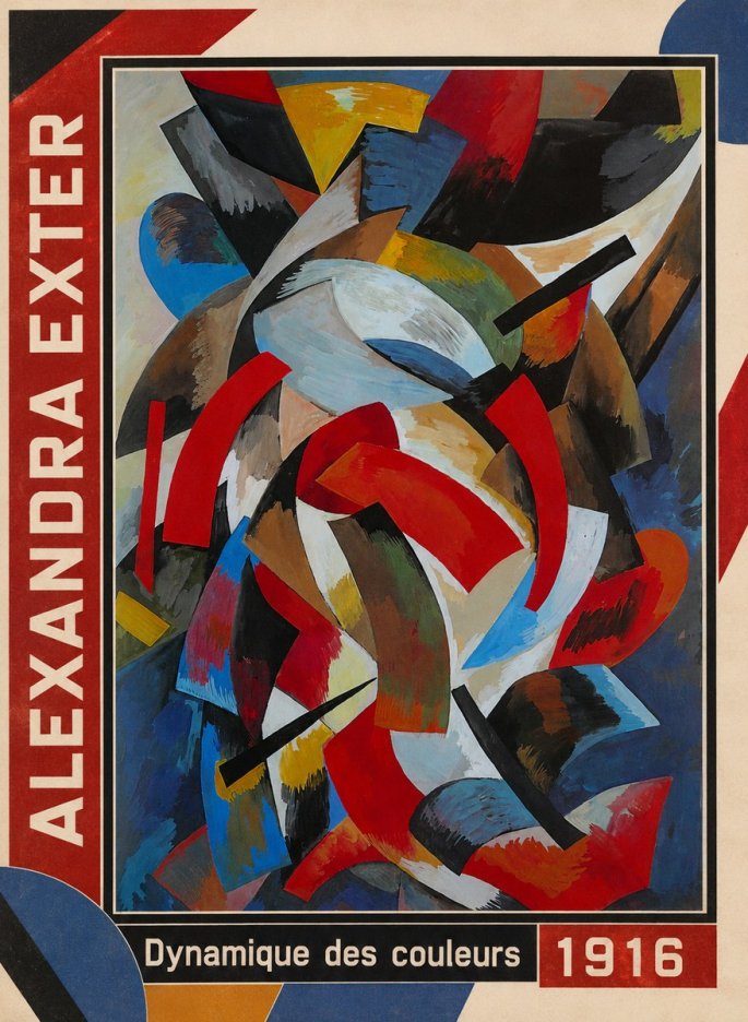 Alexandra Exter Dynamique Des Couleurs 1916 No2 - Juliste