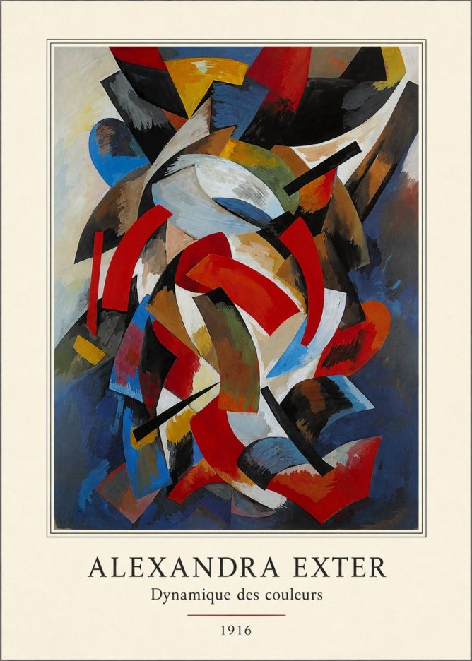 Alexandra Exter Dynamique Des Couleurs 1916 No4 - Juliste
