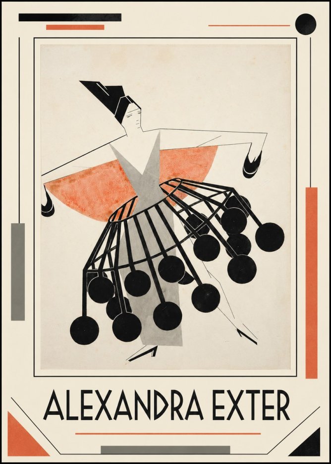 Alexandra Exter Avant-garde Costume Design No1 - Juliste